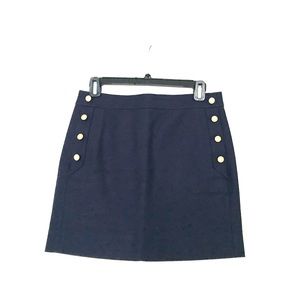 JCrew Navy Sailor Skirt For Work Sz 0 with Pockets